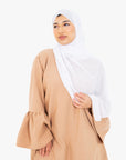 Coffee Bell Sleeve Abaya