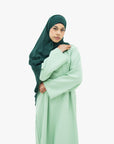 Pistachio Side Wrap Abaya
