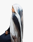 Premium Modal Printed Hijab - Ink Fade