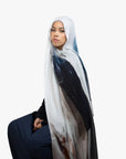 Premium Modal Printed Hijab - Ink Fade