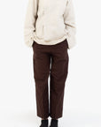 Brown Ribbon Linen Cotton Trousers