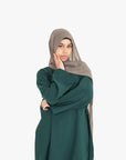 Forest Green Side Wrap Abaya