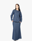 Dark Denim Mermaid Tail Skirt