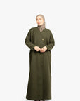 Khaki Abaya Coat