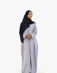 Grey Mélange Long Shirt Abaya