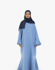 Powder Blue Tulip Sleeve Abaya