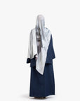 Indigo Textured Two-Piece Abaya