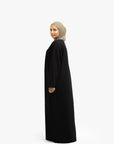 Black V-Neck Abaya