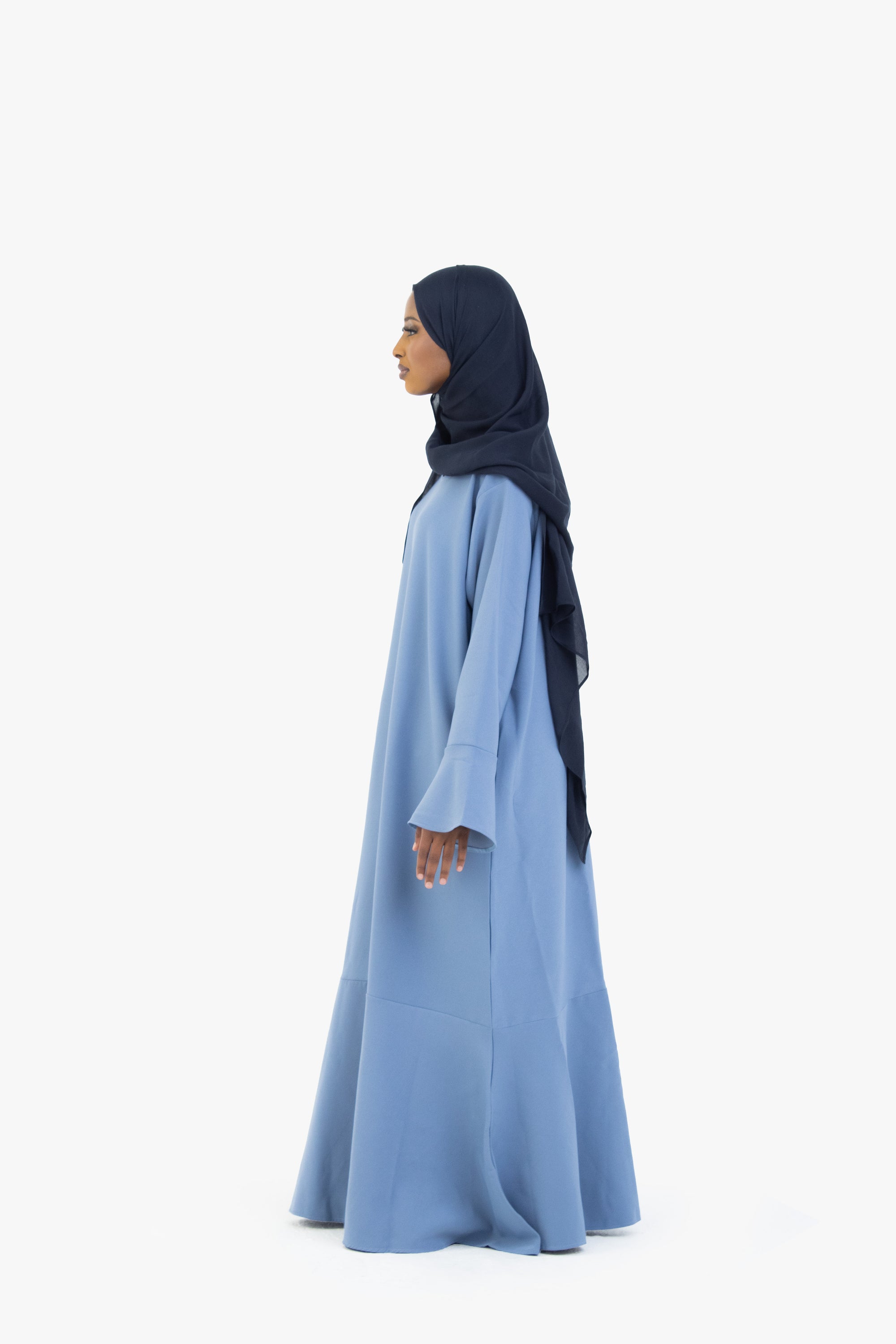 Powder Blue Tulip Sleeve Abaya