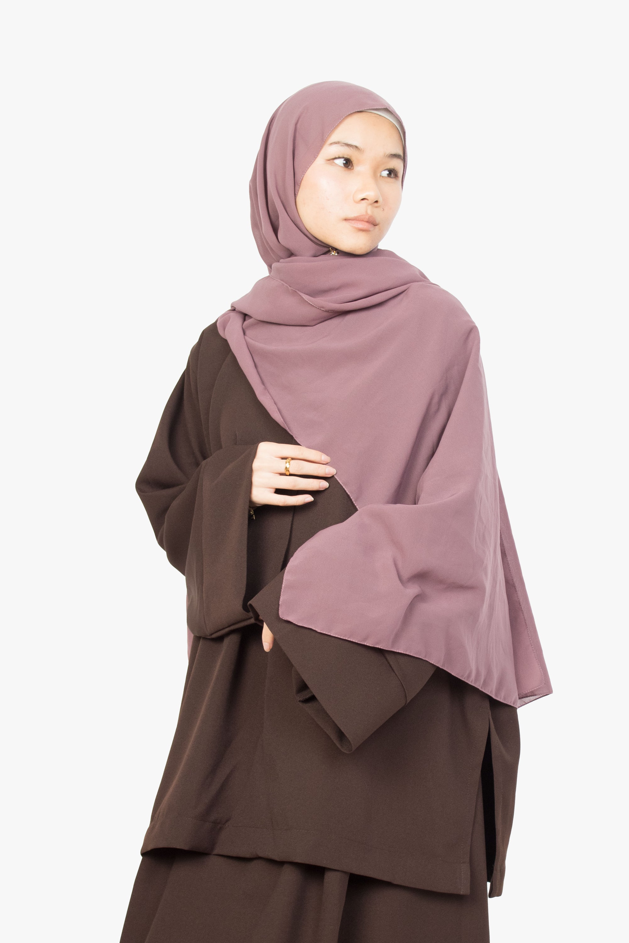 Mocha Brown Two-Piece Abaya