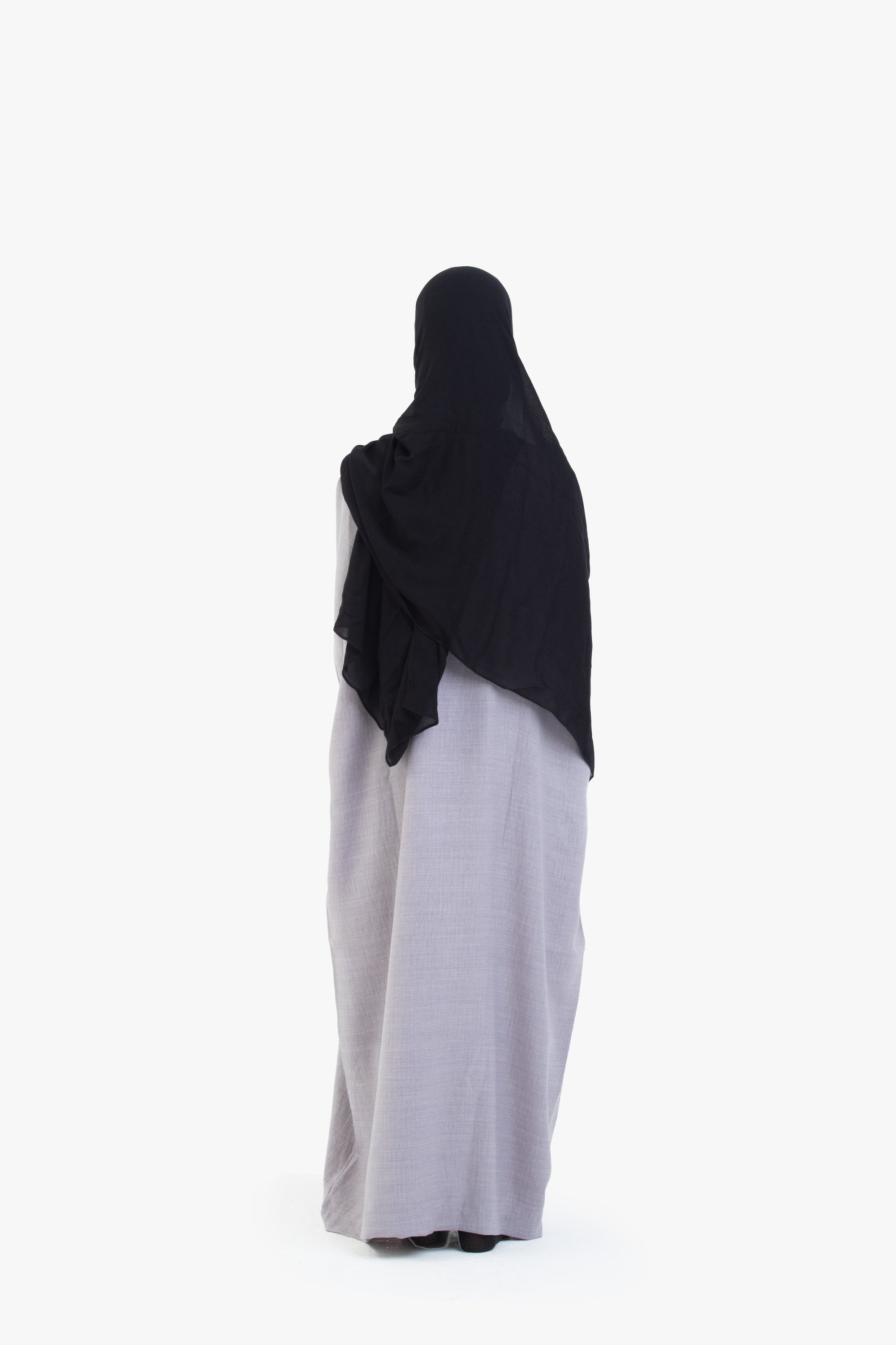 Grey Mélange Long Shirt Abaya