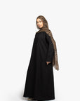 Black Collar Abaya