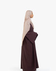 Hazelnut Brown Umbrella Sleeve Abaya