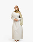 Stone Textured Double Pleat Dress