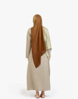 Soft Fern Textured Double Pleat Dress