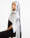Premium Modal Printed Hijab - Smoky Whispers