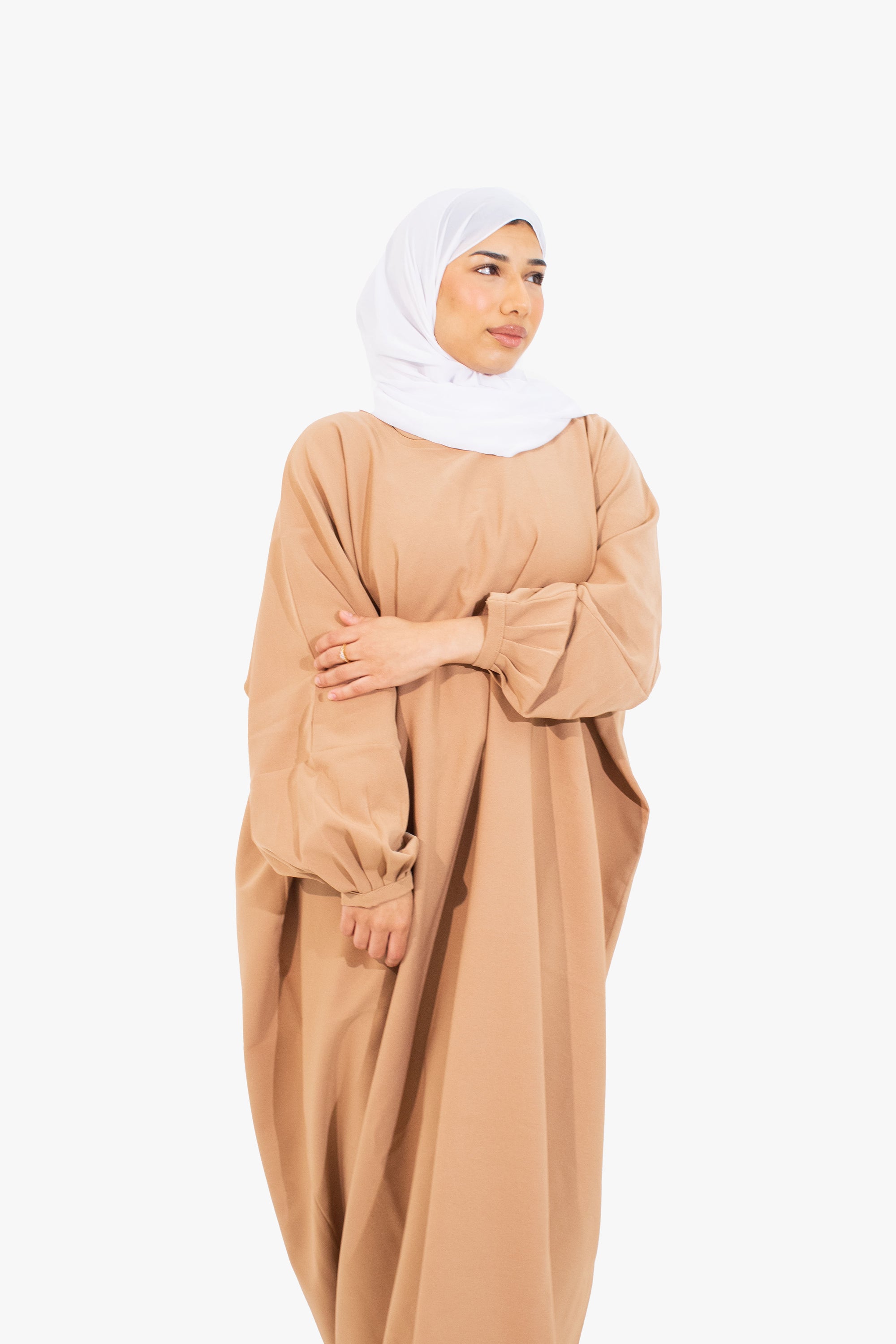 Coffee Batwing Abaya