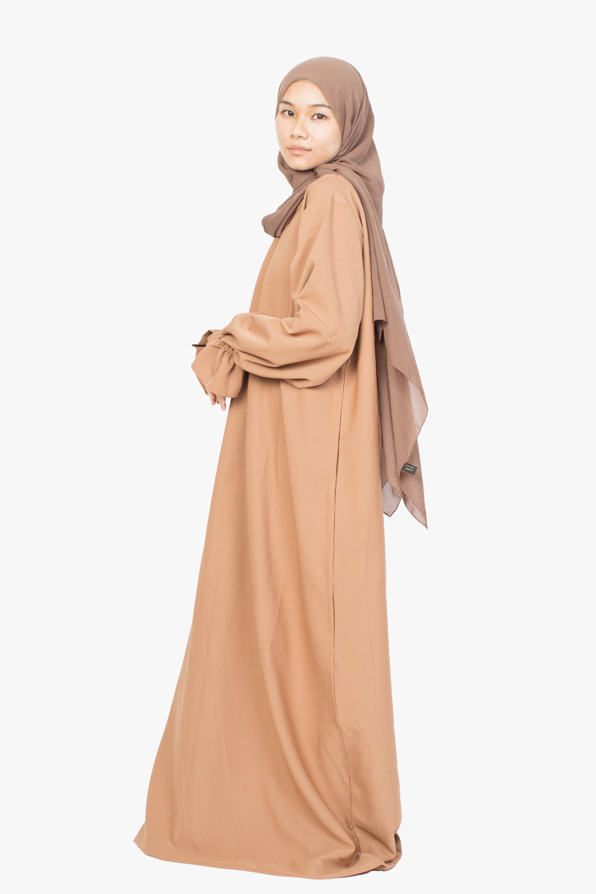 Caramel Poet Sleeve Abaya