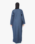 Dark Denim Long Shirt Abaya