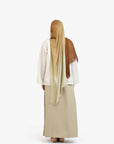 Khaki Textured Elasticated Skirt