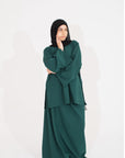 Forest Green Two-Piece Abaya