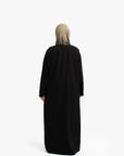 Black V-Neck Abaya