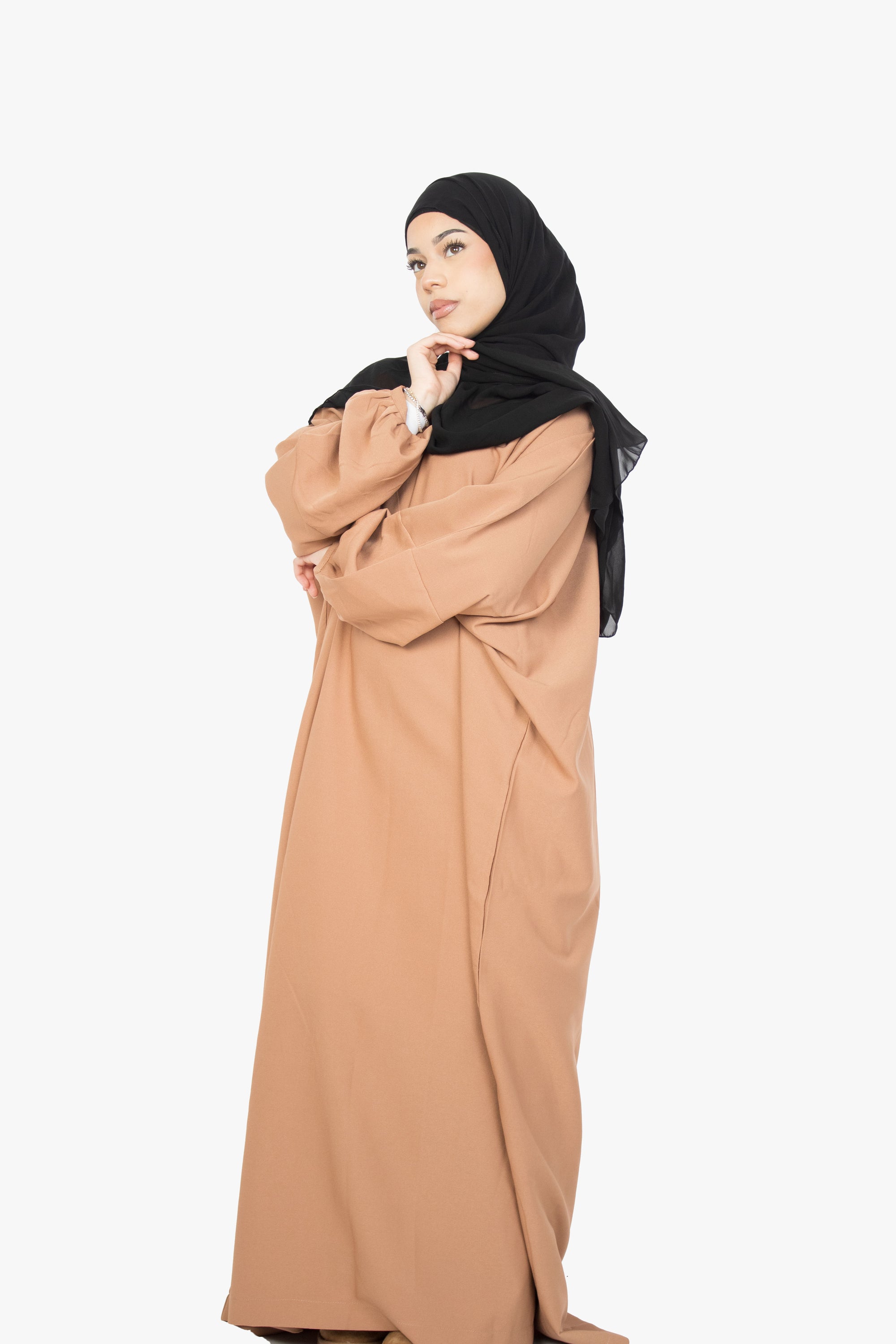 Caramel Batwing Abaya