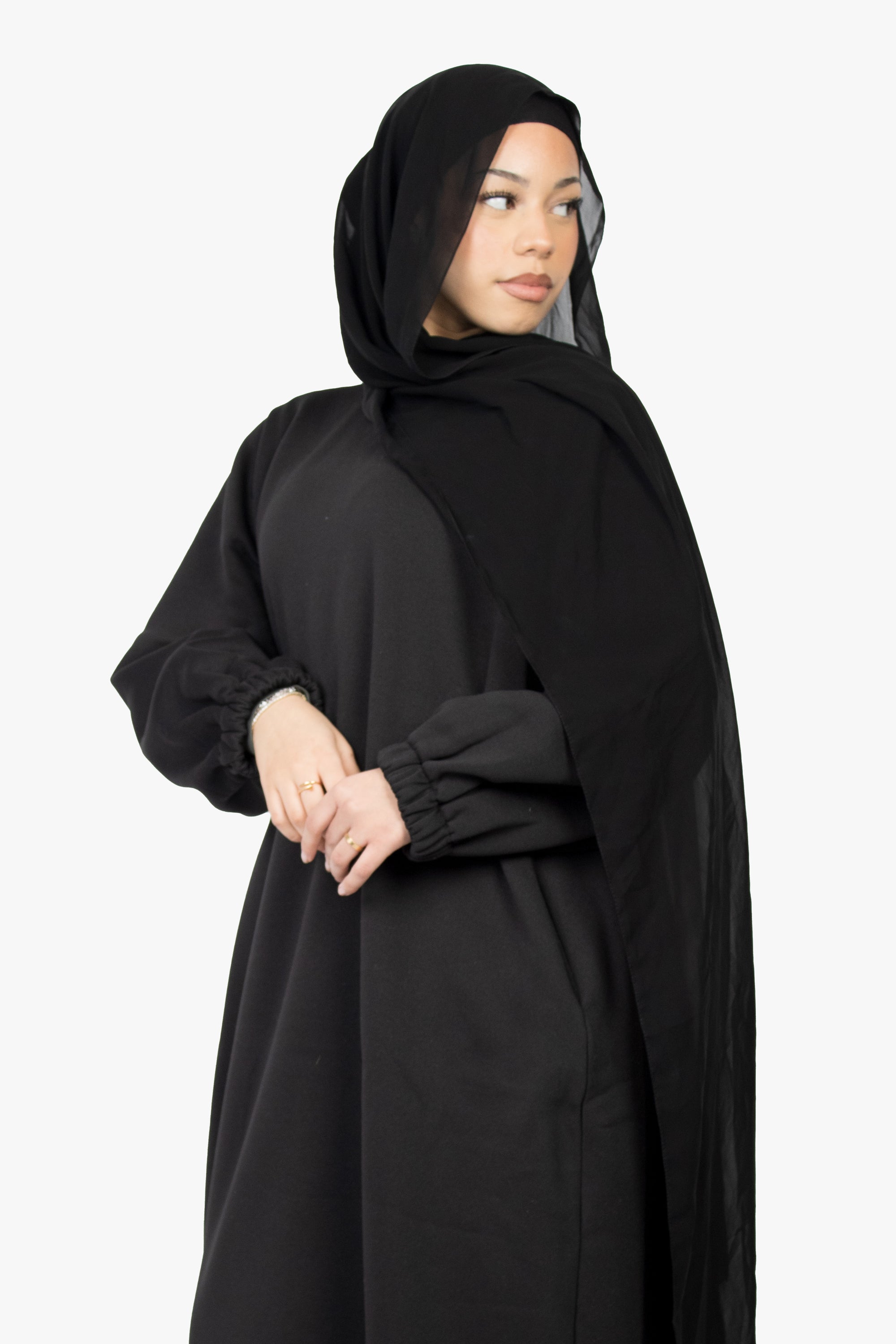 Black Jumper Abaya