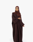Hazelnut Brown Balloon Sleeve Abaya