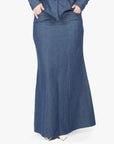 Dark Denim Mermaid Tail Skirt