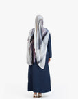 Indigo Textured Double Pleat Dress