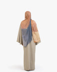 Soft Fern Textured Umbrella Sleeve Abaya