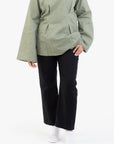 Sage Double Pleat Linen Cotton Top