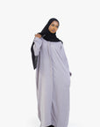 Grey Mélange Long Shirt Abaya