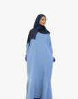 Powder Blue Tulip Sleeve Abaya
