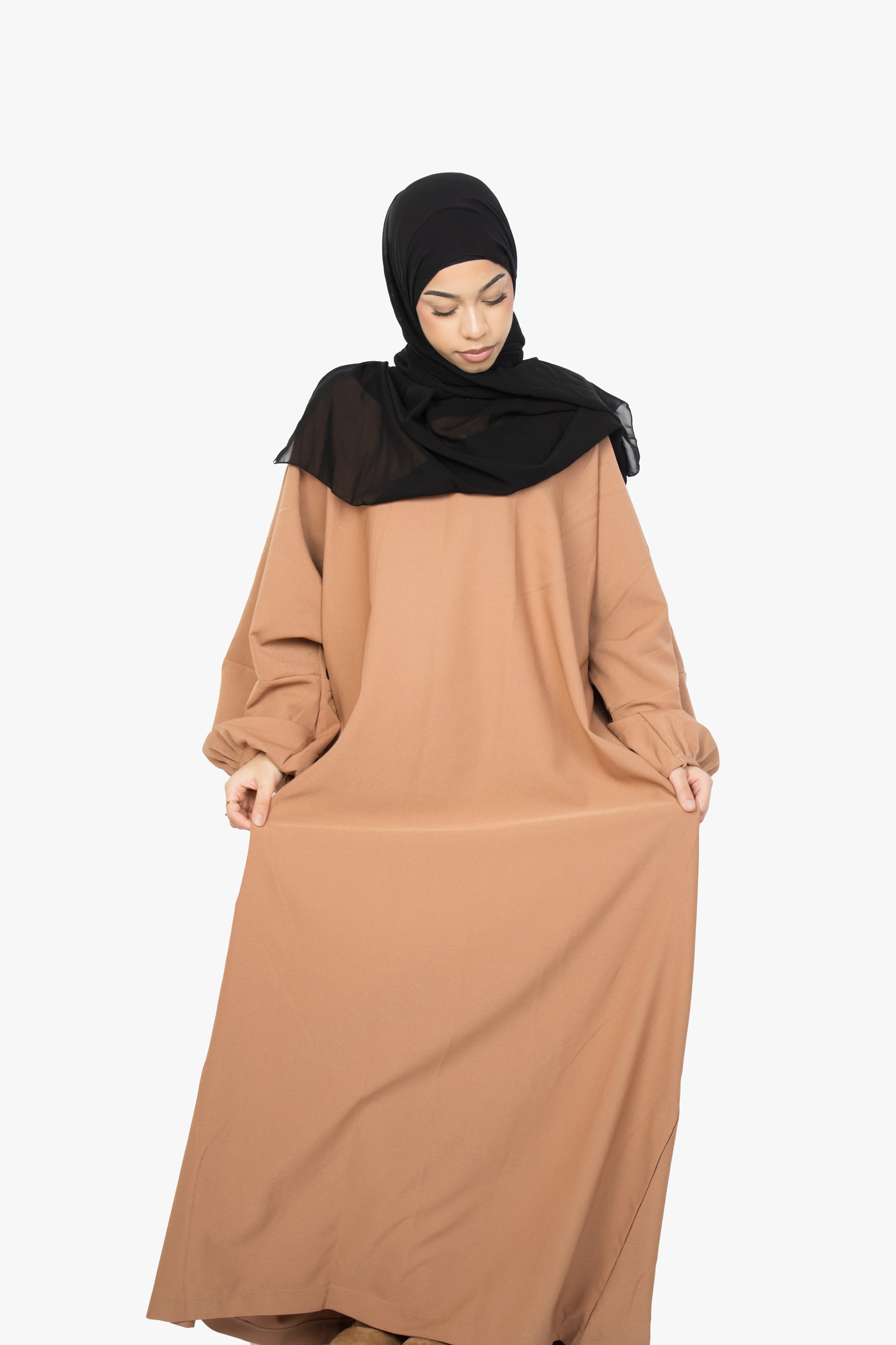 Caramel Batwing Abaya