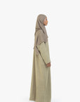 Khaki Mélange Long Shirt Abaya