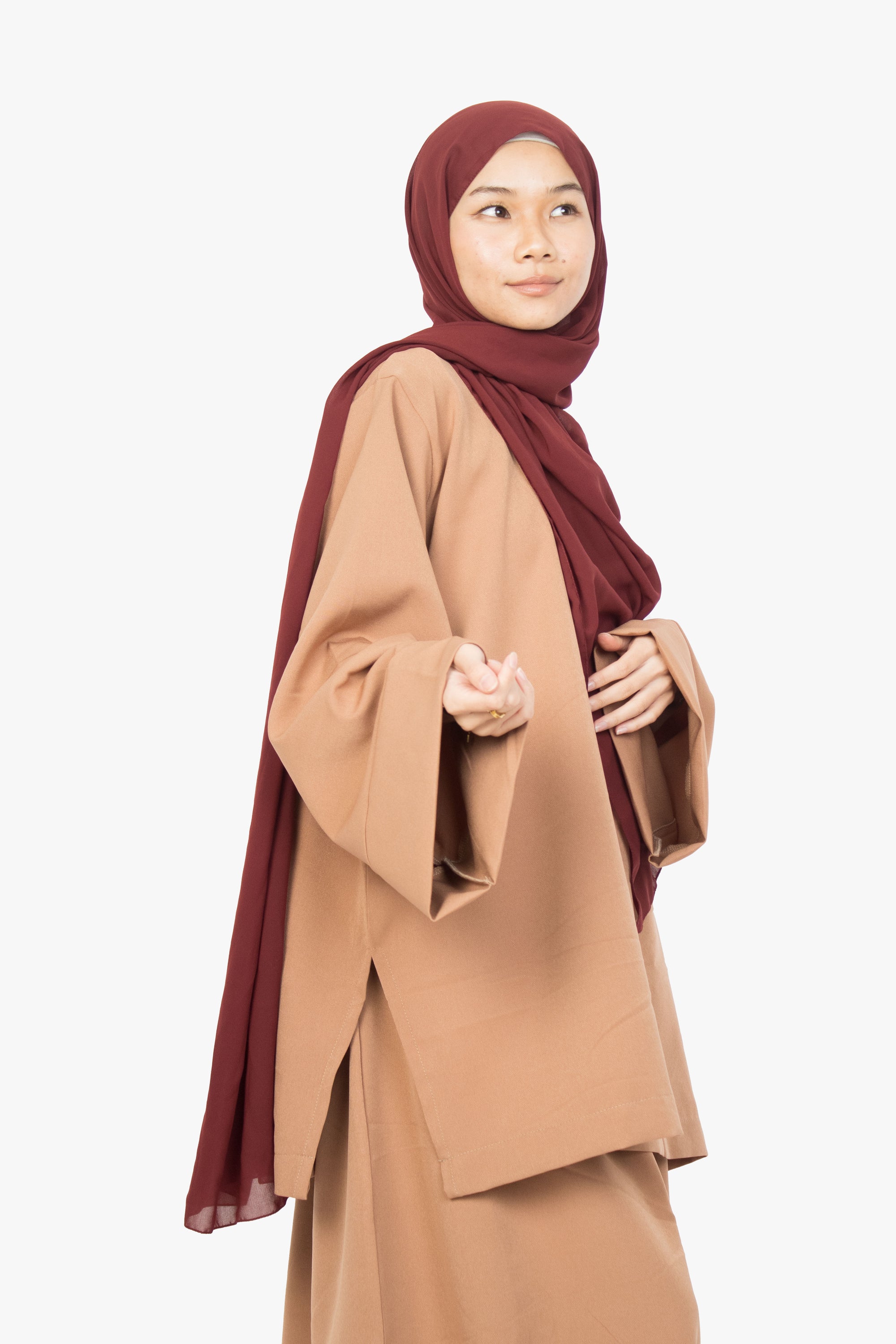 Caramel Two-Piece Abaya