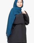 Black Side Wrap Two-Piece Abaya