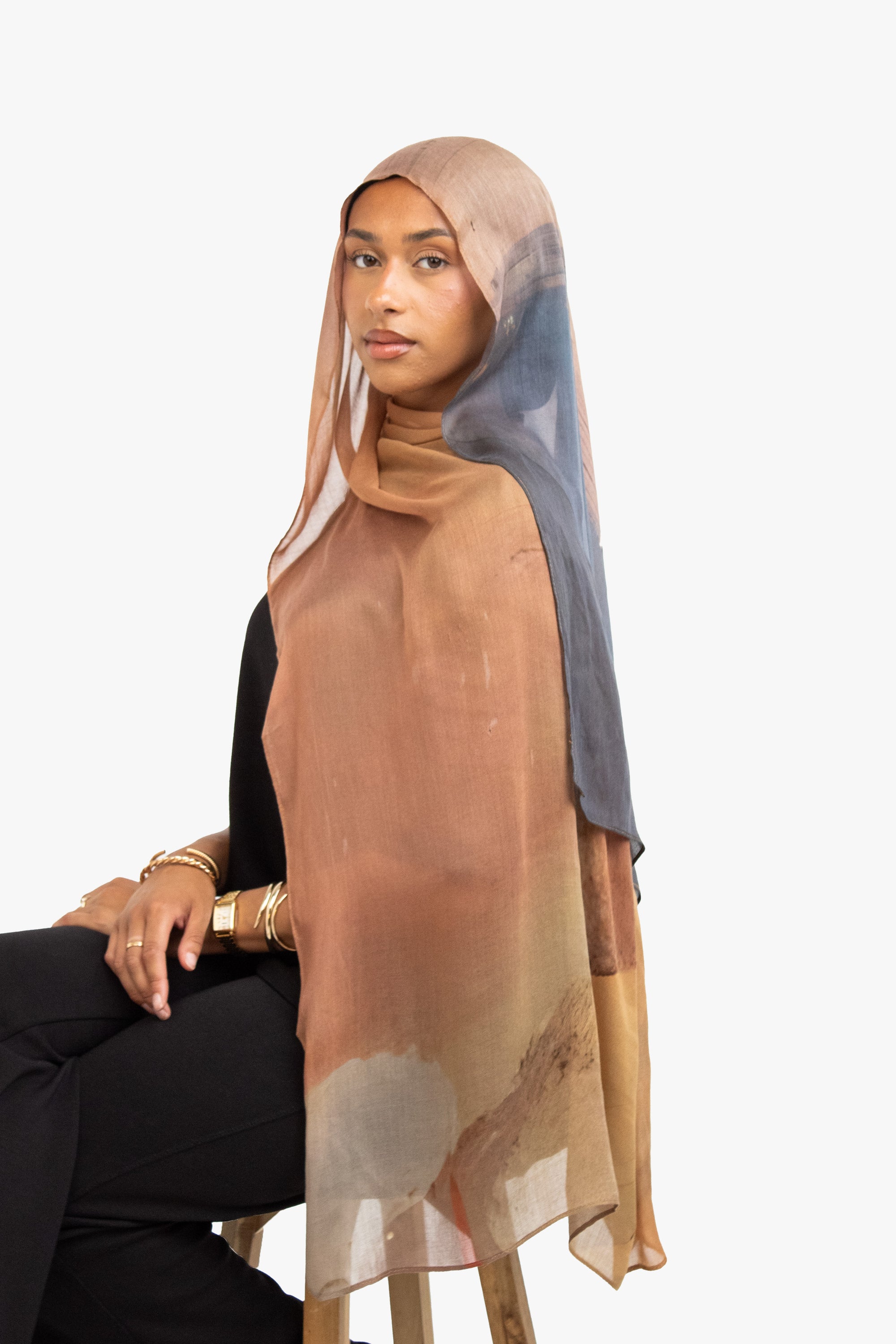 Premium Modal Printed Hijab - Sahara Canvas