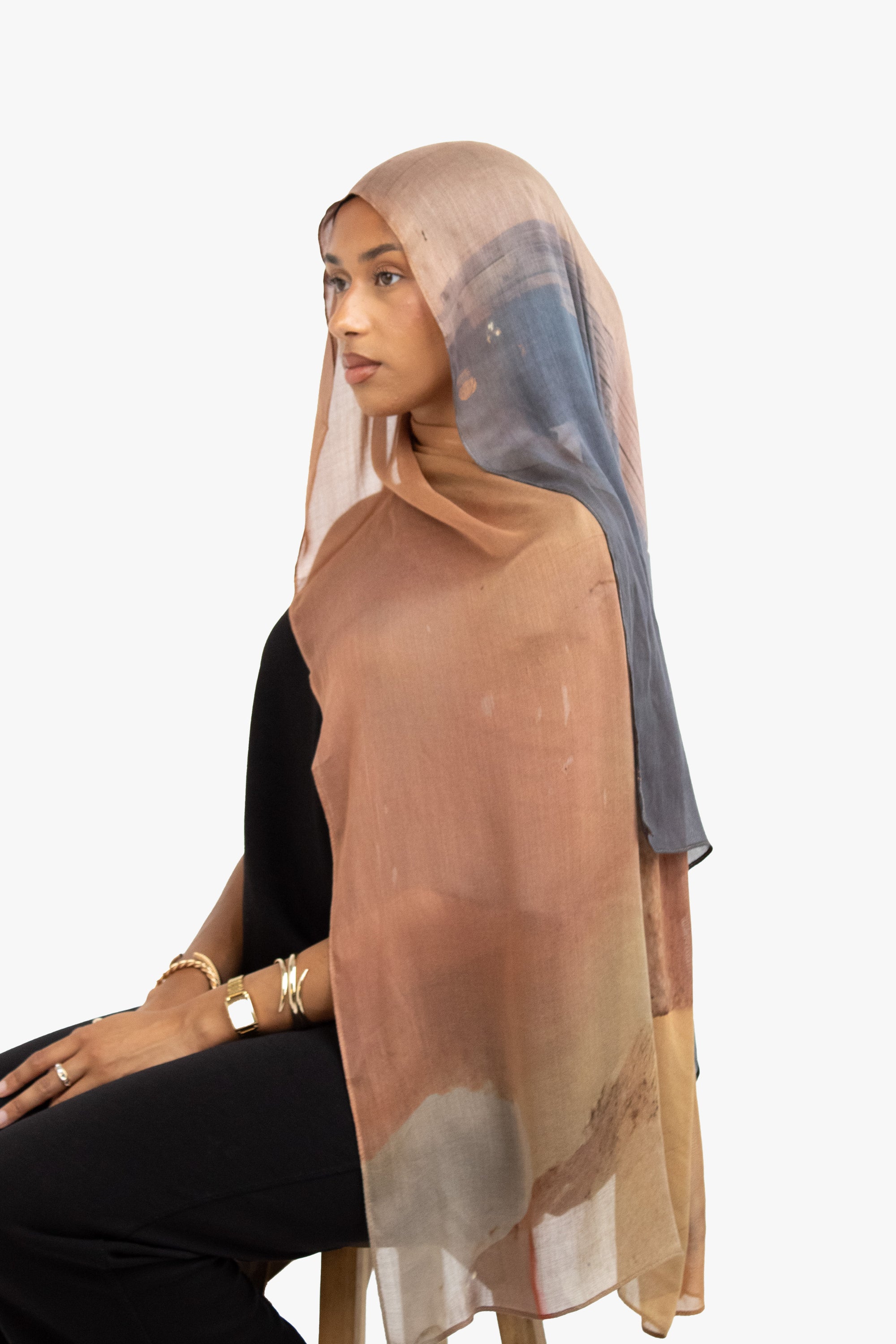 Premium Modal Printed Hijab - Sahara Canvas