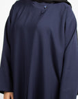 Navy Collar Abaya