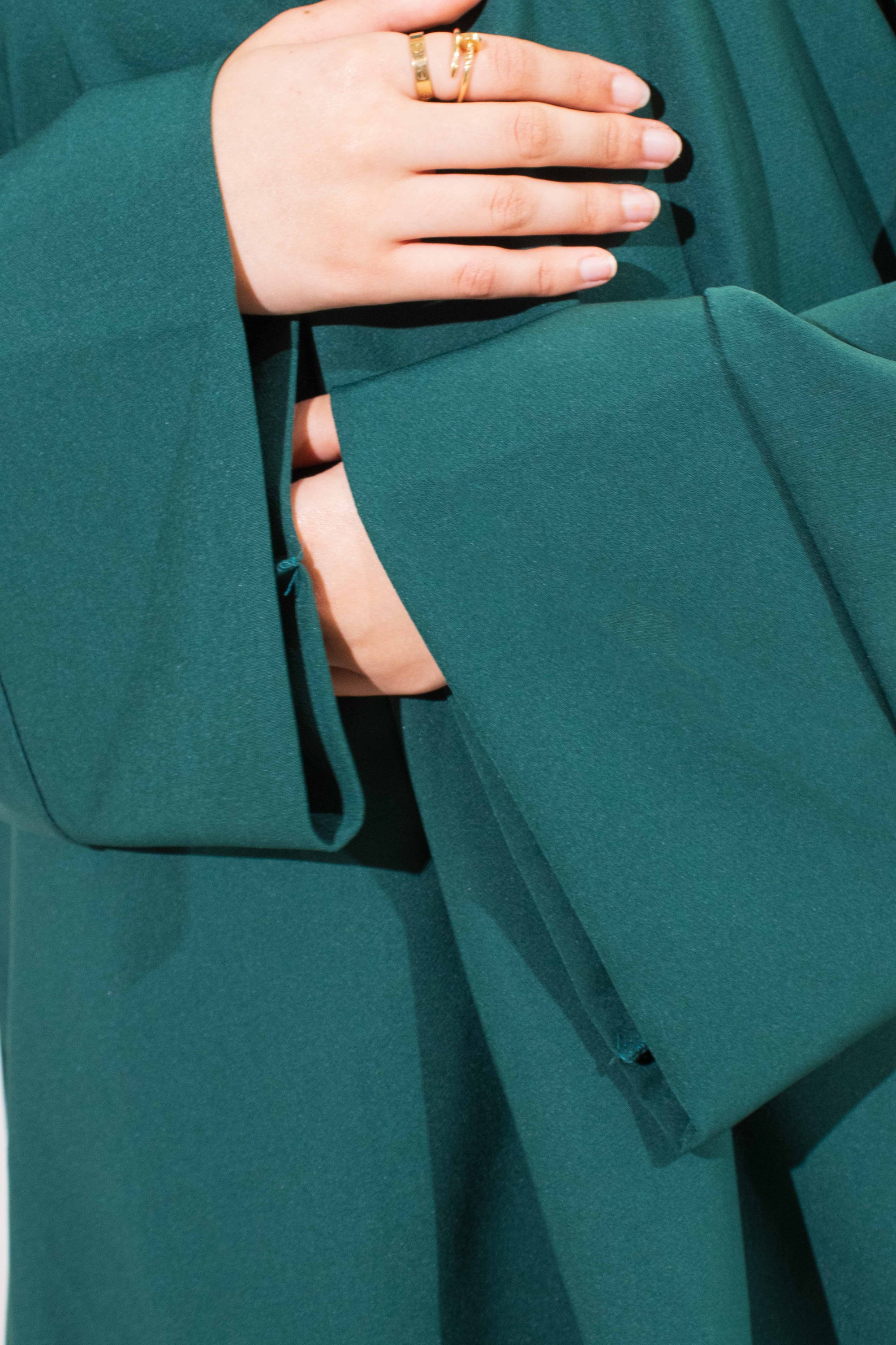 Forest Green Two-Piece Abaya