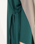 Forest Green Side Wrap Abaya