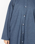 Dark Denim Long Shirt Abaya