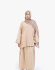 Beige Mélange Two-Piece Abaya