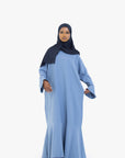 Powder Blue Tulip Sleeve Abaya