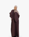 Hazelnut Brown Umbrella Sleeve Abaya
