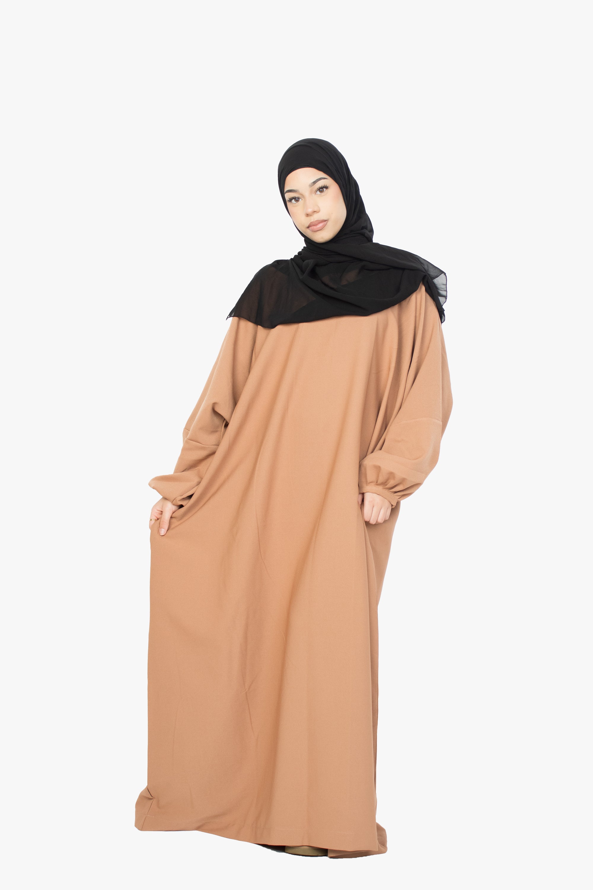 Caramel Batwing Abaya