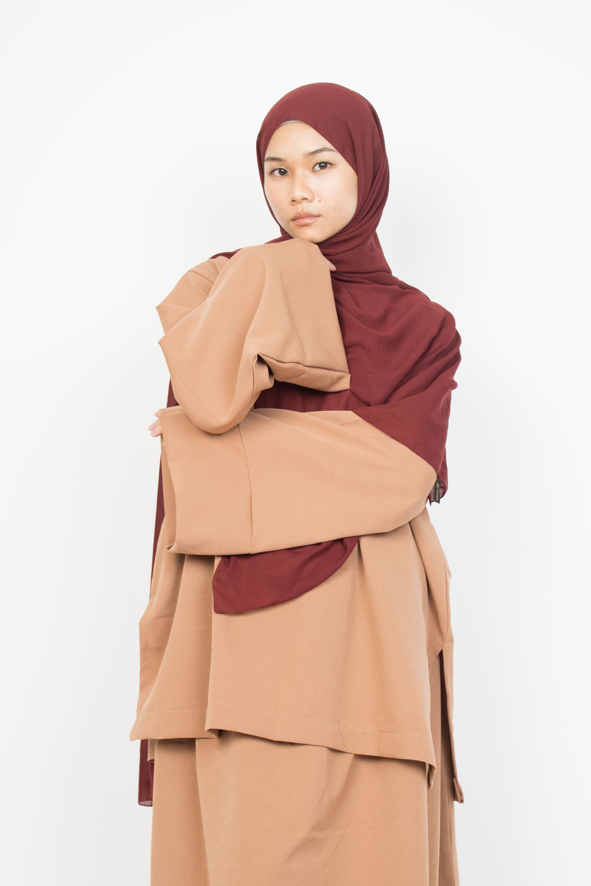 Caramel Two-Piece Abaya